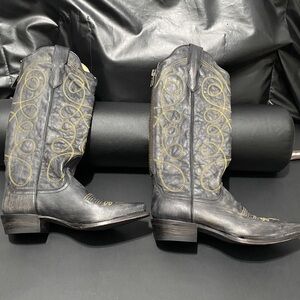 Stetson Charcoal and Yellow Women's Heeled Boots